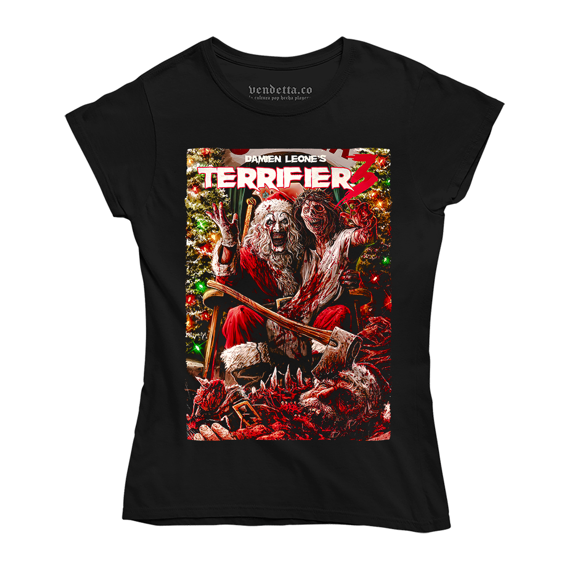 Playera Terrifier 3 - Santa’s lap