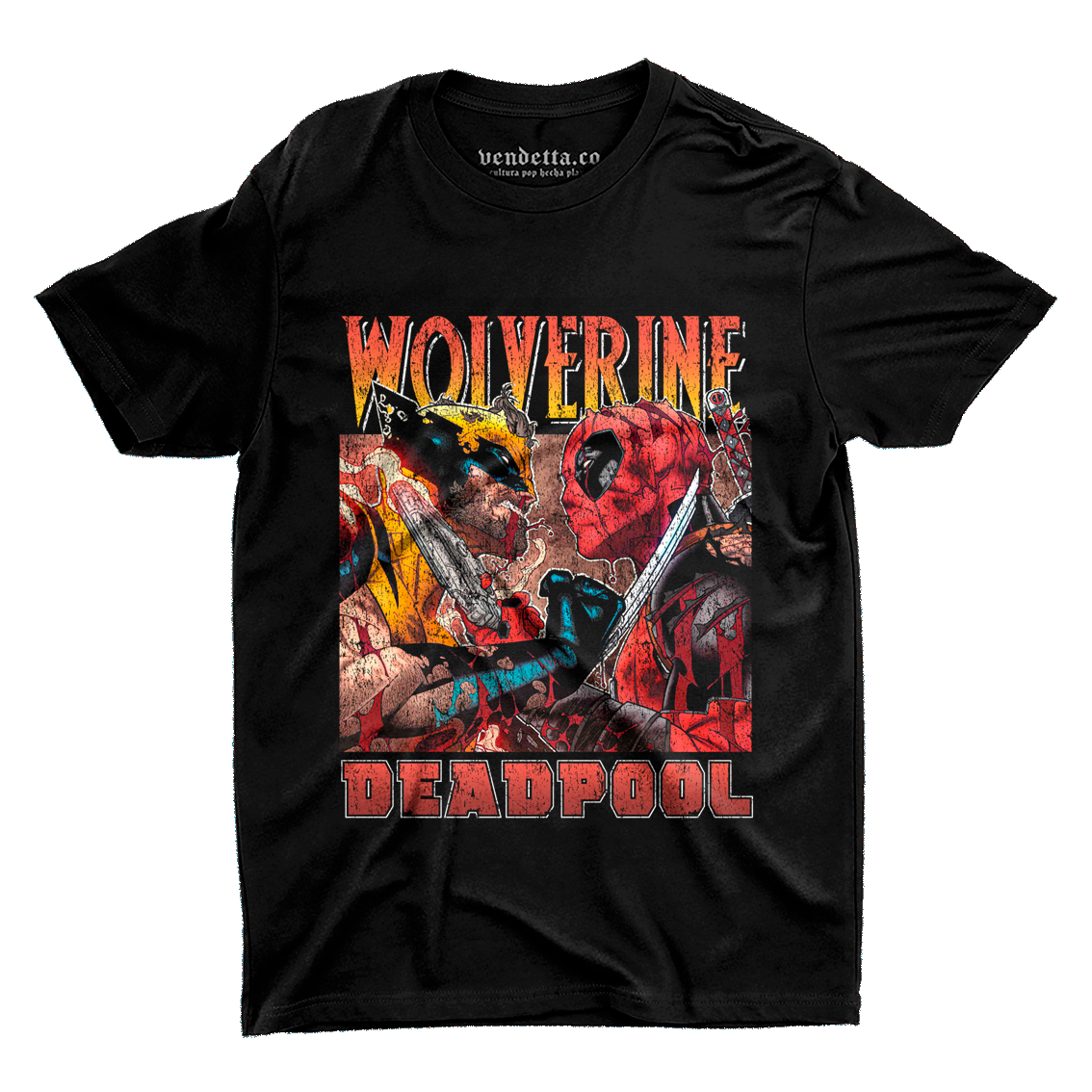 PLAYERA WOLVERINE vs DEADPOOL BTTL