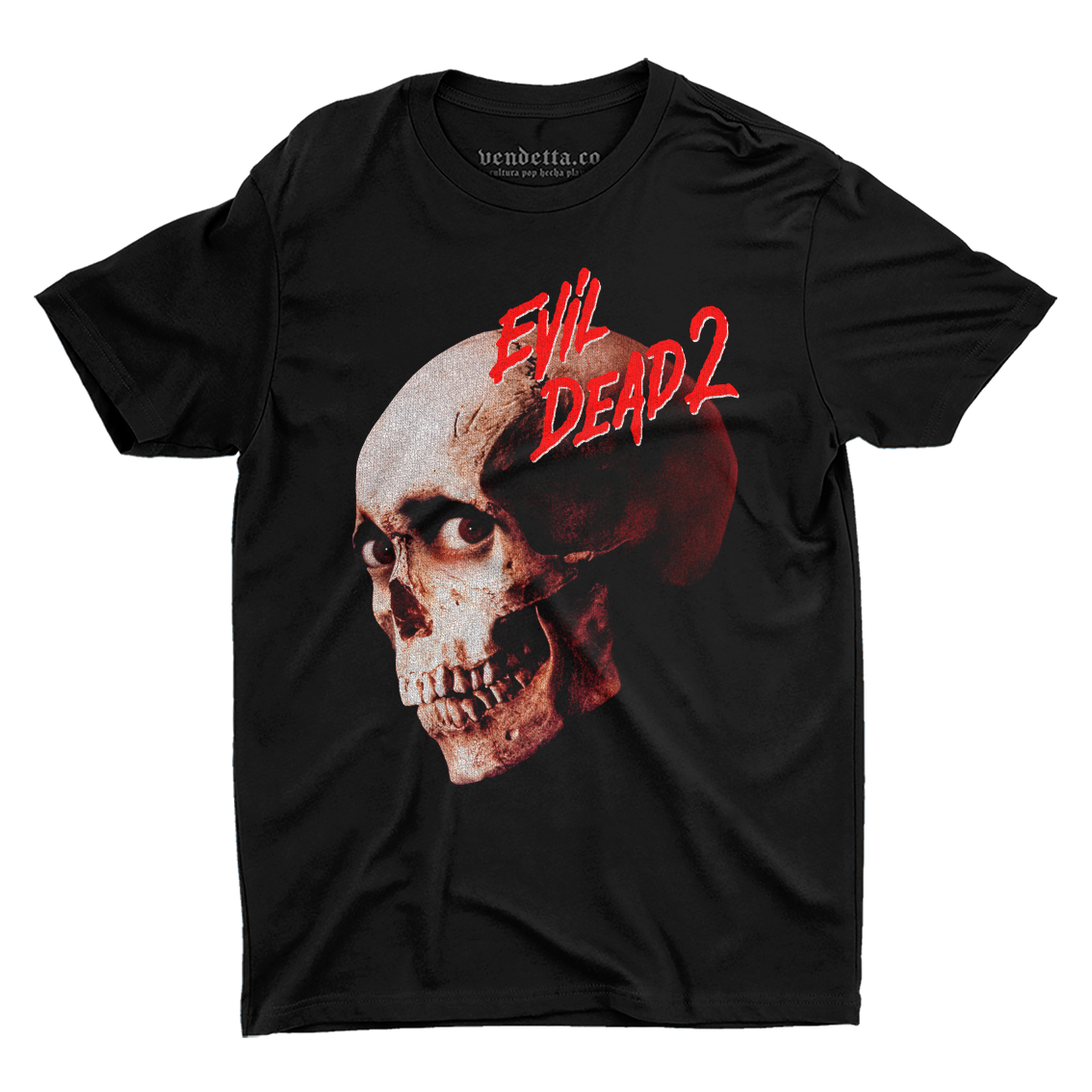 Playera Evil Dead 2 – Camiseta de Terror Clásico con Calavera | Vendetta Co