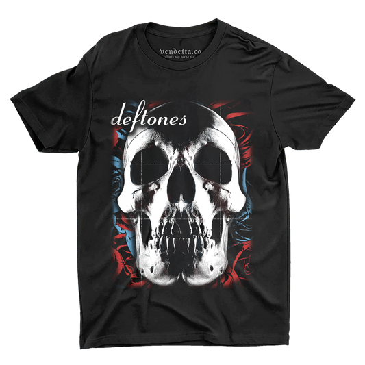 Playera Deftones Self Titled – Camiseta de deftones skull cráneo | Vendetta Co